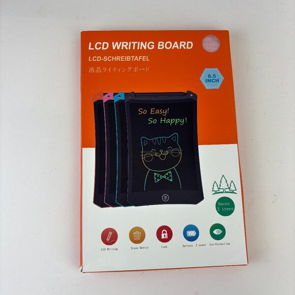 Pink LCD Writing Tablet 8.5 Inch Electronic Drawing Board Erasable Reusable - Picture 1 of 3